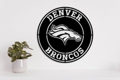 Denver Broncos NFL Team Laser Cut file dxf, svg, eps. ai, pdf, png Ready to cut