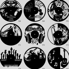 Music 90 Designs Digital Files Laser Plasma Cutting Instant Download Ai Ctr Svg
