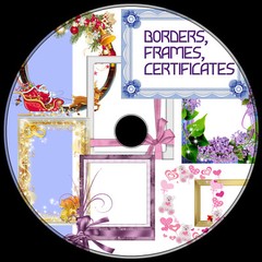 BORDERS, FRAMES, CERTIFICATES .png & vector 1000+ best clip art ROYALTY-FREE DVD