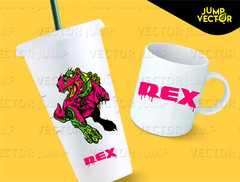 DINOSAUR ZOMBIE SVG PDF DXF EPS PNG CRICUT
