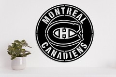 Montreal Canadiens badge laser cut vector files dxf, svg, eps. ai, pdf, png