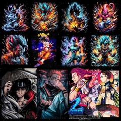 300+ NEWEST HALFTONE Graphic Designs | Anime & Superhero T-shirt designs
