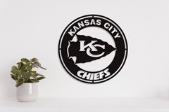 Kansas City Chiefs metal laser cut vector files dxf, svg, eps. ai, pdf, png