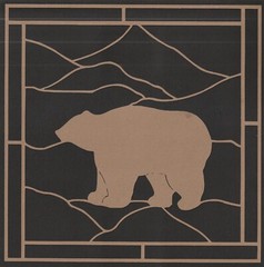 Bear SVG file for paper, vinyl, etc. on Cricut, Silhouette, etc. Machine Cutting