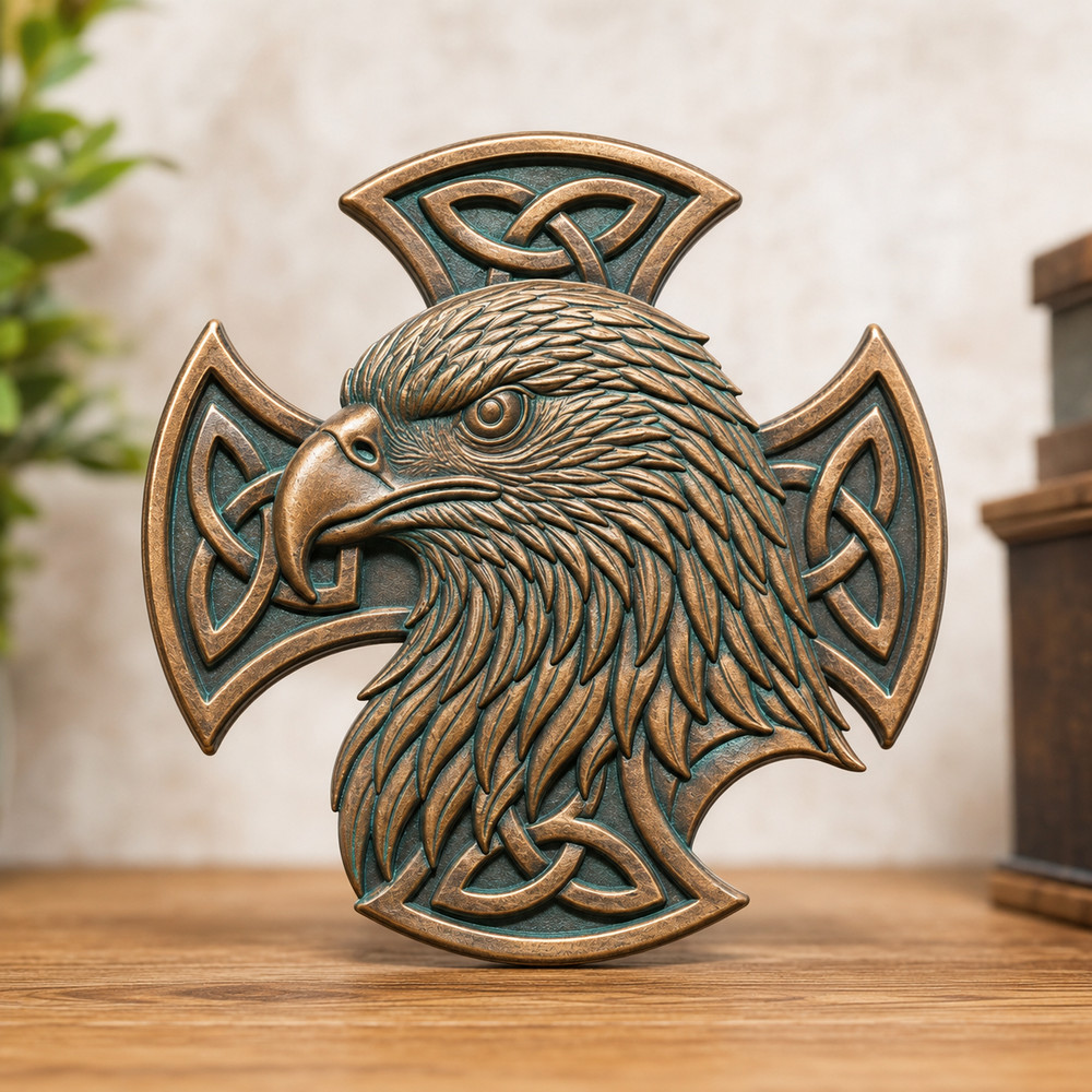 Digital Celtic Eagle – STL – 3D Model for CNC and 3D Printer