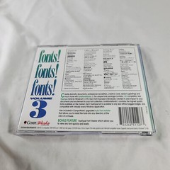 Fonts! Fonts! Fonts! Volume 3 PC CD-ROM Jewel Case