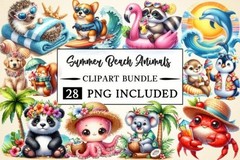 Mega Summer Clipart Bundle, 50 Collections, Digital Download