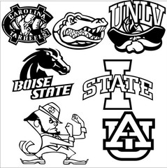 DXF CDR & EPS File For CNC Plasma or Laser Cut – College Sports Logos & Mascots