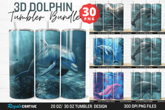 3D Tumbler Wrap Bundle PNG 20oz 30oz Skinny Sublimation , Digital Download