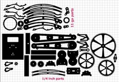 Steampunk STEEL lamp pattern dxf format CNC file for PLASMA cutting on CD