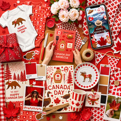 Canada Day Clipart Bundle PNG, 51 Canada Day Elements, Digital Download