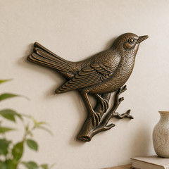 Bird on Branch Wood Carving Design – 3D STL CNC File for 3d Printing