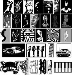 MEGA PACK +25 DXF SVG Ai Wall Art Designs on USB/CD – CNC Router Plasma Cutting