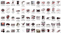 dxf format complete art collection on CD for plasma cutting 130+ files by FNFAB