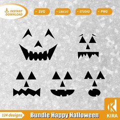 Bundle Halloween Svg, cricut, png, Studio digital diseños de archivos cortes