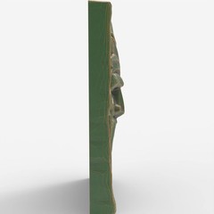 CNC Green Man Face – & Carving Model – STL File for Laser Engrave & CNC Route