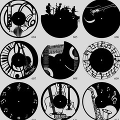 Music 90 Designs Digital Files Laser Plasma Cutting Instant Download Ai Ctr Svg