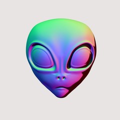 Alien Head – CNC Routing & 3D Print Model – STL + 3MF File for Printer Laser