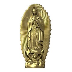 Our Lady Guadalupe Wood Carving Design – Wood Carving Design – 3D STL CNC File