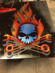 DXF CNC FILE for Plasma Laser Waterjet Plotter Router Skull Vector CNC CAD