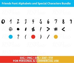 Friends Font TTF, Friends font SVG, Friends digital fonts, Friendship Font Svg