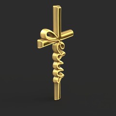 Jesus Cross Pendant Relief Relief 3D Model STL File for CNC Router Wood Carving