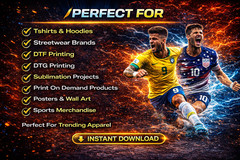 Soccer World Cup 2026 Countries PNG Bundle Football Teams Clipart Designs
