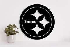 Pittsburgh Steelers badge laser cut vector files dxf, svg, eps. ai, pdf, png
