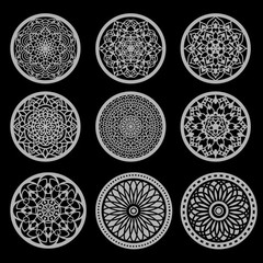 PACK +100 Mandala DXF SVG Ai | Laser Cut & CNC Designs Bundle On USB | CD