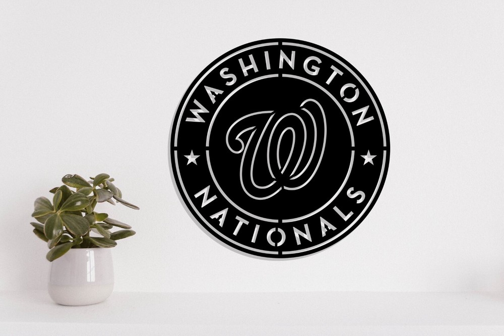 Washington Nationals badge laser cut vector files dxf, svg, eps. ai, pdf, png