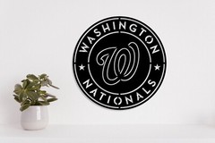 Washington Nationals badge laser cut vector files dxf, svg, eps. ai, pdf, png