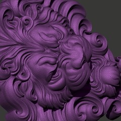 Angry Lion Head Wood Carving Design – Wood Carving Design – 3D STL CNC File