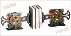 Steam punk book ends CNC dxf files on CD Includes 3 styles Industrial age art