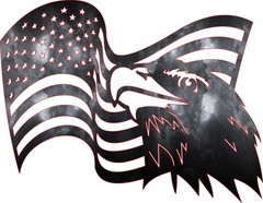 DXF DWG of PLASMA LASER AND ROUTER Cut -CNC ALL FLAG USA