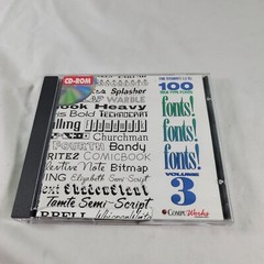 Fonts! Fonts! Fonts! Volume 3 PC CD-ROM Jewel Case