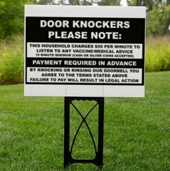 Door Knockers no Solicitation for Vaccine / Medical SVG For Cricut an other
