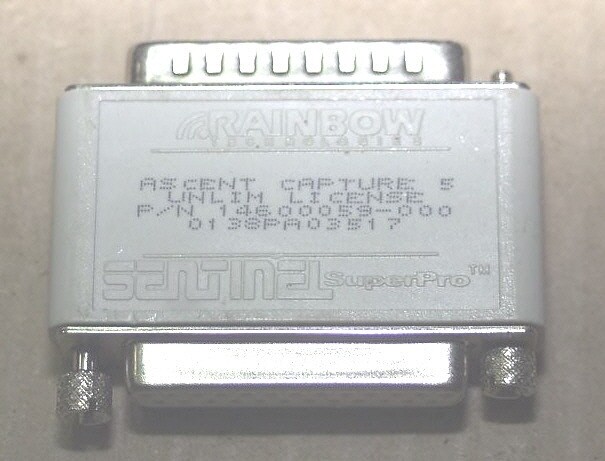 Kofax Ascent Capture 5 unlimited Scans License Dongle Parallel port