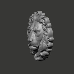 Majestic Lion Head Wood Carving Design – Wood Carving Design – 3D STL CNC File