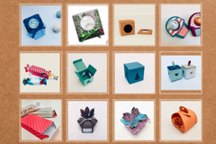 52 BOX TEMPLATE SVG Template with Handle Wedding Favors Party Favors Box Design