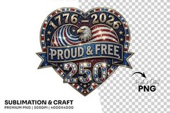 250th Anniversary Patriotic Eagle PNG Bundle USA Designs, Digital Download