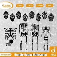 Bundle Halloween Svg, cricut, png, Studio digital diseños de archivos cortes