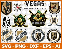 NHL Teams SVG Bundle, Sports Cut Files for Cricut, Silhouette & Laser Cutting