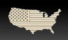 14 svg files cutting vectors Design 3D png models for CNC – 14 Set USA Flags