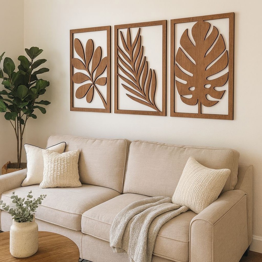 Digital File Laser Cut Tropical Leaf Wood Wall Art – SVG FILE