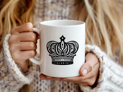 343 Royal Crown SVG Bundle King Queen PNG Tiara Silhouette Princess Cricut Vecto