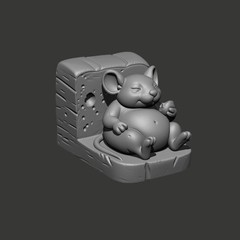 Digital Mouse Cheese – STL – 3D Model for CNC & 3D Printers