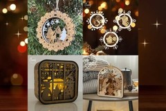 Christmas Laser Cut Mega Bundle 20+, 3D SVG Files, Digital Download