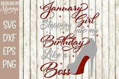 12 Month Set – Stepping into my Birthday SVG DXF PNG Cut File Cricut Silhouette