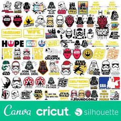 Best For T shirt&Mug Printing 1000 star wars Svg Png Bundle clipart Eps Dxf File