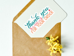 36 Thank You Stickers SVG Bundle Small Business Packaging Decals PNG Cricut